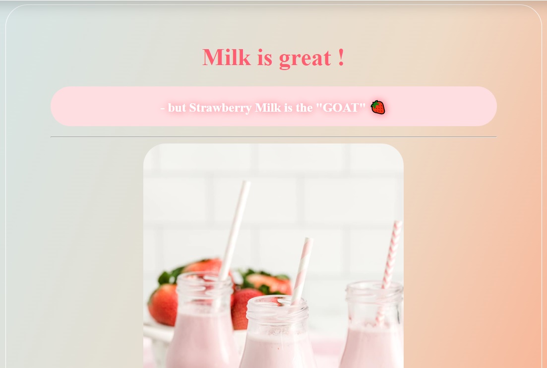 Strawberry Milk project preview