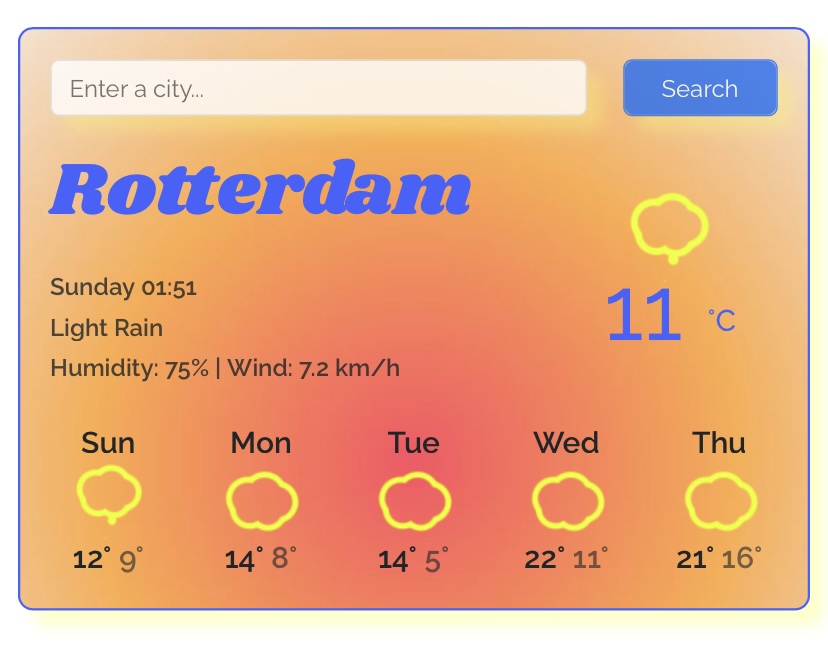 Weather project preview